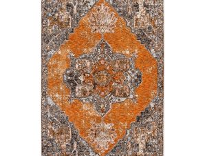 Χαλί (140×200) Βιοκαρπέτ Naf Naf Amaro S373B Brown/Multi Grey