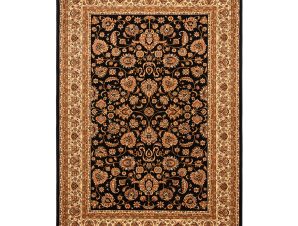 Χαλί (160×230) Βιοκαρπέτ Isfahan 3783B Black/ Cream